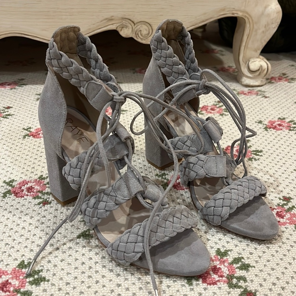 Raye Braided Grey Heel - Picture 2 of 6